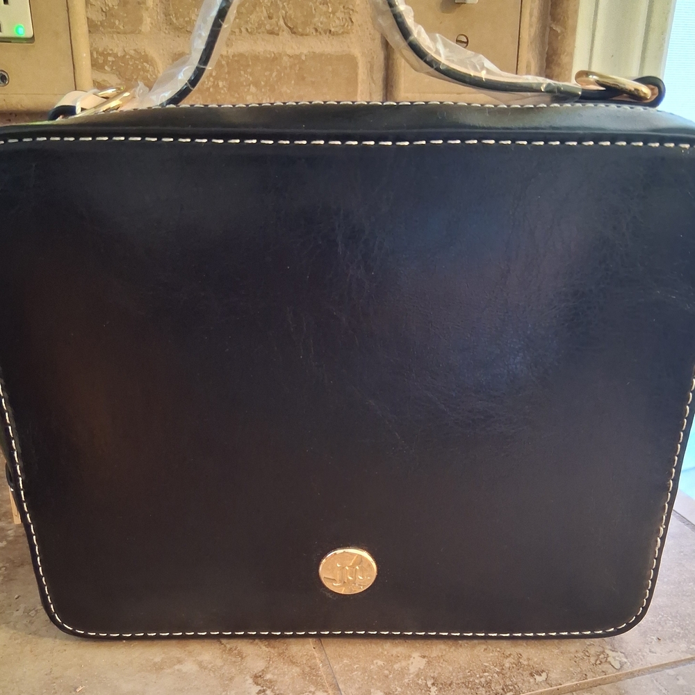 Sophisticated Black Textured Briefcase Camera Case. Brand New Nice